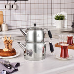 Karaca Stainless Steel Teapot Set  