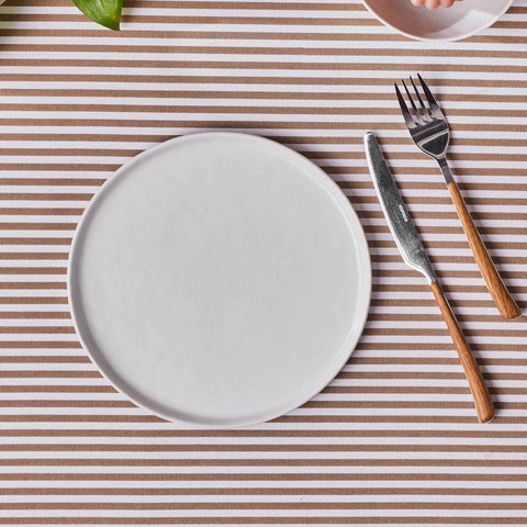 Karaca Epsilon Pasta Plate, 22 cm, White