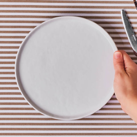 Karaca Epsilon Pasta Plate, 22 cm, White