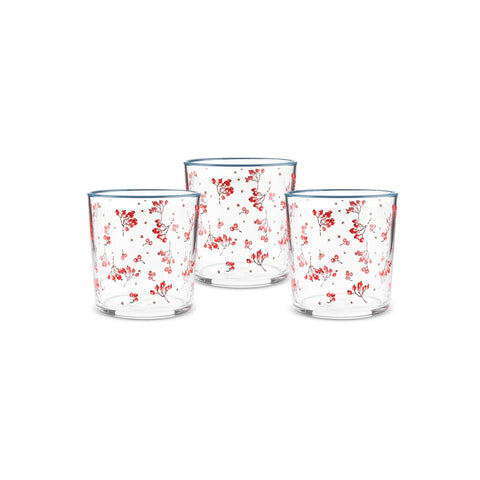 Karaca New Year Butcher Broom 3-delige Drinkglas Set
