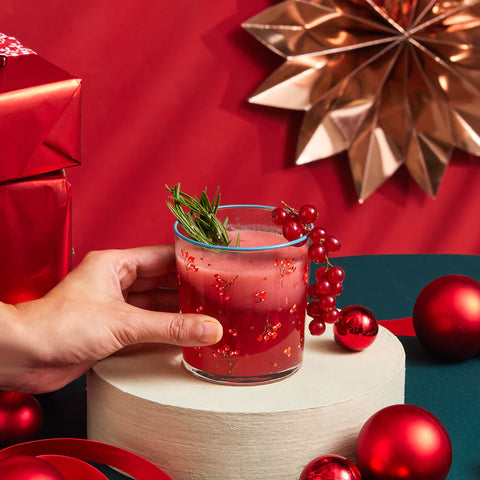 Karaca New Year Butcher Broom 3-delige Drinkglas Set