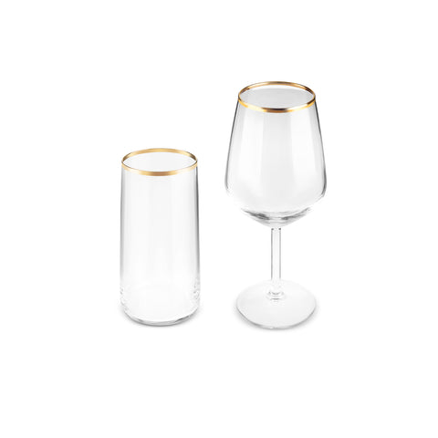 Karaca Orlando 12-Person 25-Piece Glass Set