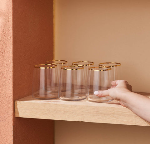 Karaca Orlando 420 Ml 6-Delig Waterglas Set