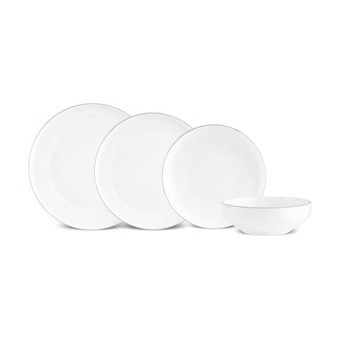 Karaca Streamline New Saturn Gold 24-Piece Dinnerware Set, 6 Persons
 
