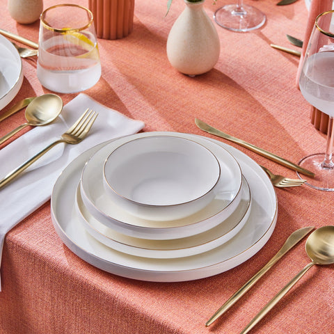 Karaca Streamline New Saturn Gold 24-Piece Dinnerware Set, 6 Persons
 