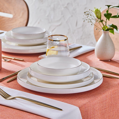 Karaca Streamline New Saturn Gold 24-Piece Dinnerware Set, 6 Persons
 