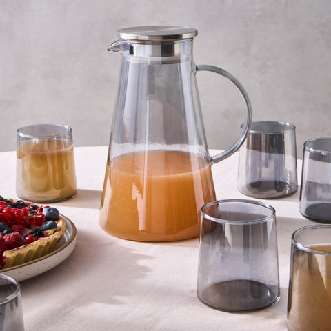 Karaca Serene 7-Delig Glazen Set, Antraciet