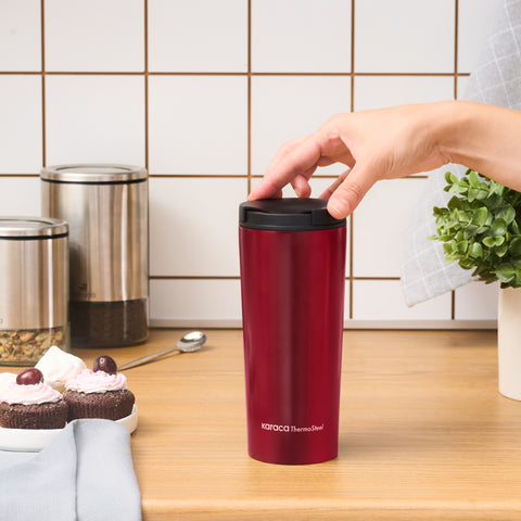 Karaca Sheeny Lekvrije Roestvrijstalen Thermosfles 450 ml – Rood