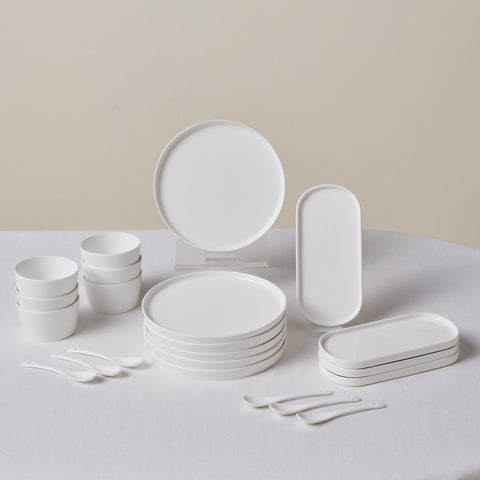 Karaca Forever Bone Bomo 22-Piece Breakfast Set