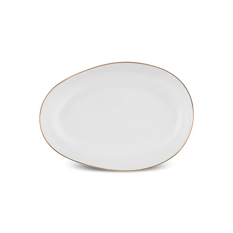 Karaca Stream Bone Middle 53-delige Eetserviesset voor 12 Personen Goud