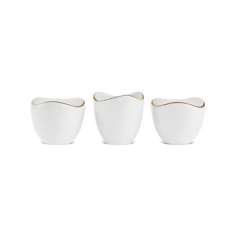 Karaca Stream Bone Middle 53-delige Eetserviesset voor 12 Personen Goud