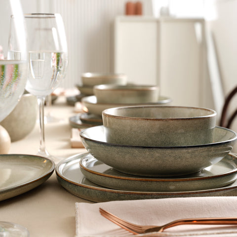 Karaca Earth Collection Skal 55-Piece Dinner Set for 12 People