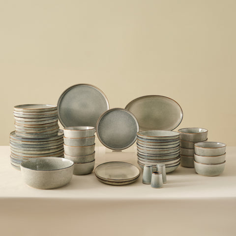 Karaca Earth Collection Skal 55-delige Eetserviesset voor 12 Personen