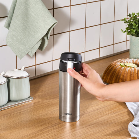 Karaca Pluton Roestvrijstalen Lekkagevrije Thermos Inox 450 ml