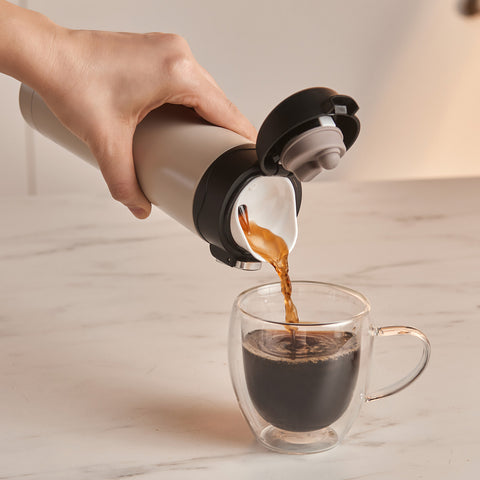 Karaca Pluton Roestvrijstalen Lekkagevrije Thermos 450 ml Crème