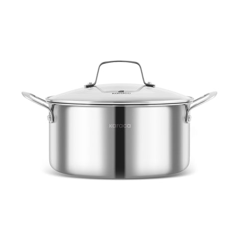 Karaca Ceramica Steel 3-Ply Stainless Steel Cookware Set  