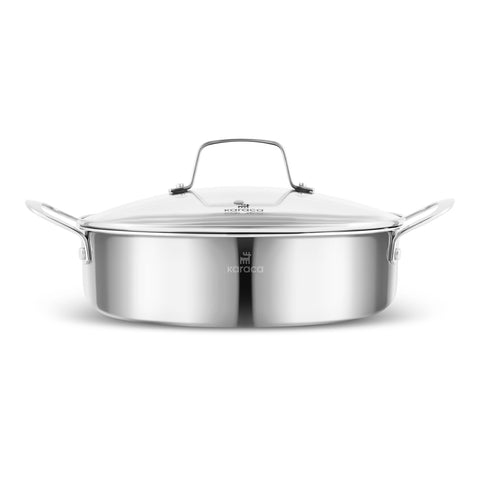Karaca Ceramica Steel 3-Ply Stainless Steel Cookware Set  