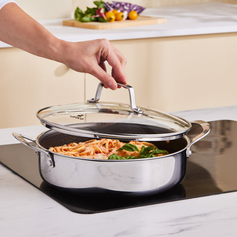 Karaca Ceramica Steel 3-Ply Stainless Steel Cookware Set  