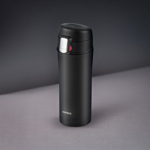 Karaca Pluton Roestvrijstalen Lekkagevrije Thermos 350 ml Zwart