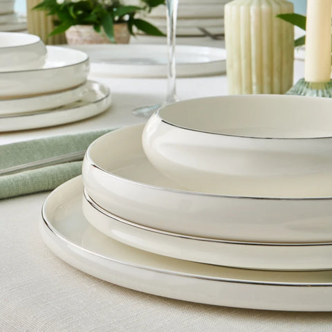 Karaca Stream Bone Sunset Platina 53-delige Dinnerset voor 12 Personen