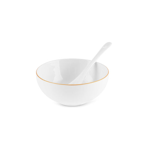 Karaca Forever Bone Fika 22-Delig Ontbijtset Voor 6 Personen Goud
