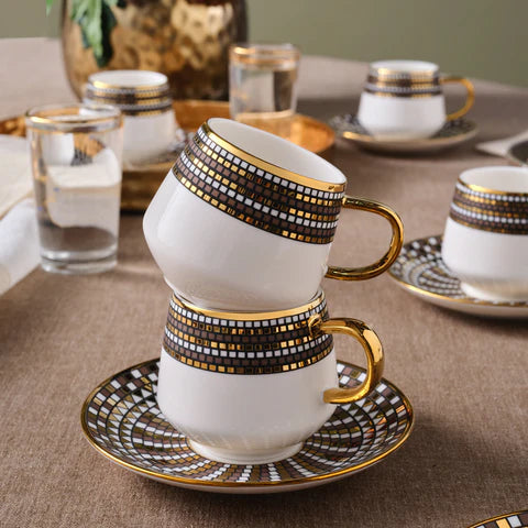 Karaca Belgin 6-Delig Koffiekopjes Set, 90 Ml
