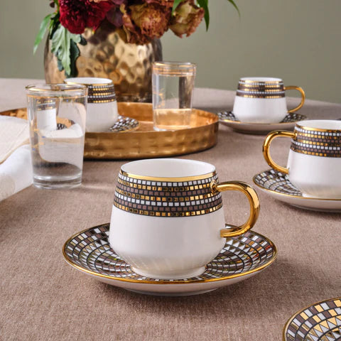 Karaca Belgin 6-Delig Koffiekopjes Set, 90 Ml