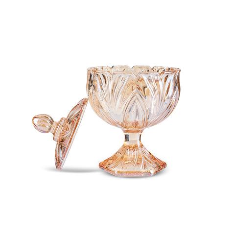 Karaca Home Barry Glass Turkish Delight Bowl, Amber