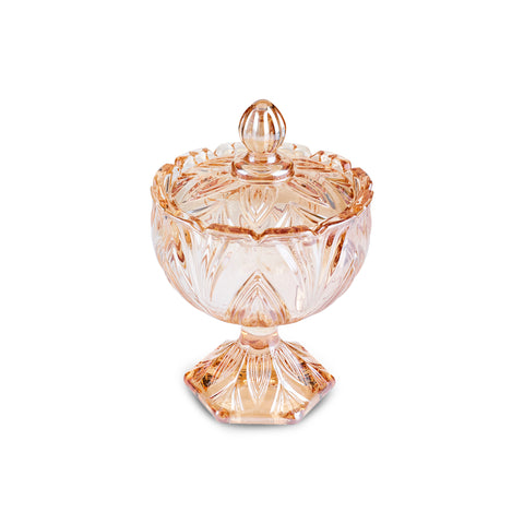 Karaca Home Barry Glass Turkish Delight Bowl, Amber