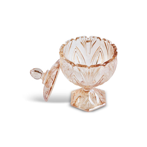 Karaca Home Barry Glass Turkish Delight Bowl, Amber