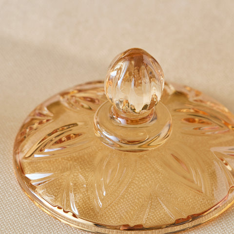 Karaca Home Barry Glass Turkish Delight Bowl, Amber
