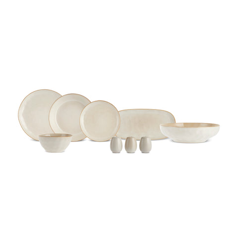 Karaca Earth Collection Aria 55-delige Eetserviesset voor 12 Personen Beige