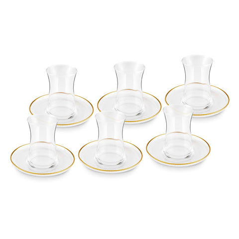 Karaca Juliet Gouden Rand 6-persoons theeset