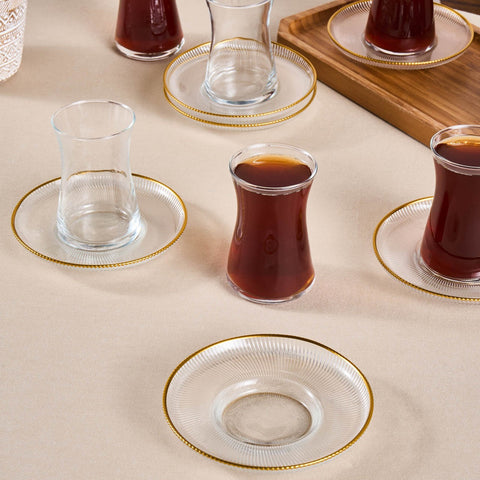 Karaca Juliet Gouden Rand 6-persoons theeset