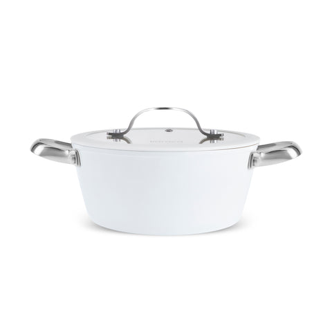 Karaca Swiss Crystal Almond Cream, Keramische Potten, 18cm