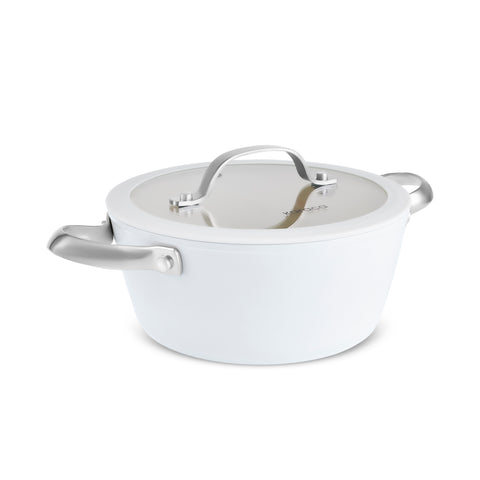Karaca Swiss Crystal Almond Cream, Keramische Potten, 18cm