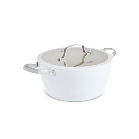 Karaca Swiss Crystal Almond Cream, Keramische Potten, 24cm