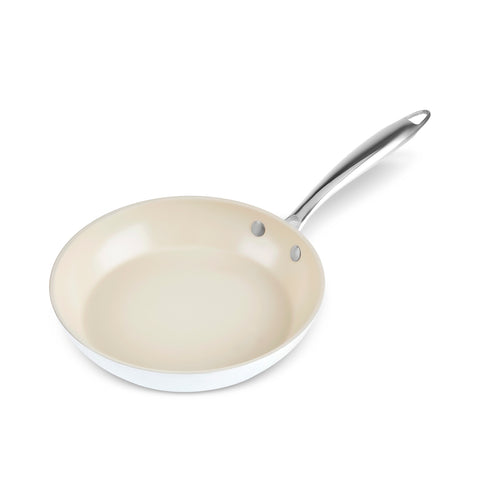 Karaca Swiss Crystal Almond Cream, Ceramic Pan, 22cm