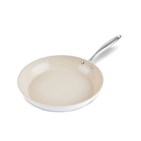 Karaca Swiss Crystal Almond Cream, Ceramic Pan, 30cm