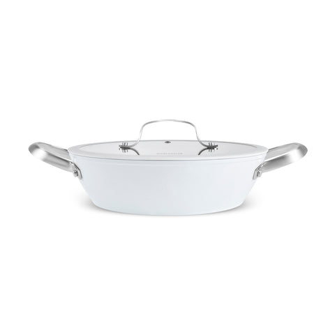Karaca Swiss Crystal Almond Cream, Keramische Potten, 26cm