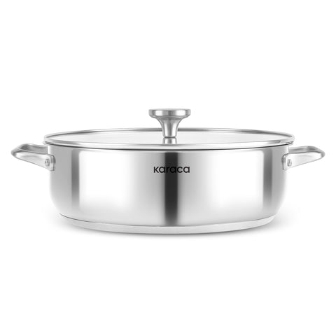 Karaca Elite, Steel Shallow Casserole, 30cm