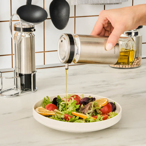 Karaca Stellum, 3-delige olie- en azijnflessenset, Inox