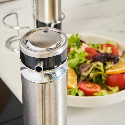 Karaca Stellum, 3-delige olie- en azijnflessenset, Inox