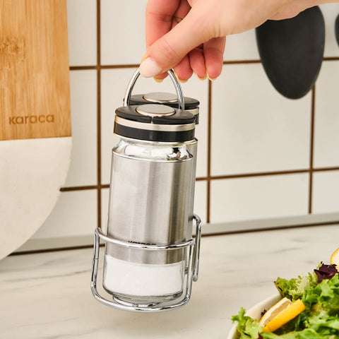 Karaca Stellum, 3-Piece Salt and Pepper Shaker Set, Inox
 