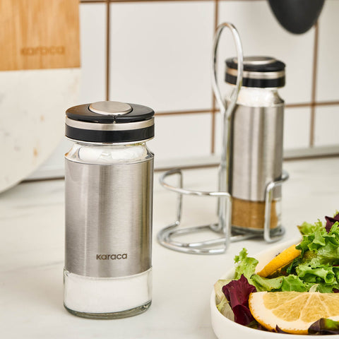 Karaca Stellum, 3-Piece Salt and Pepper Shaker Set, Inox
 