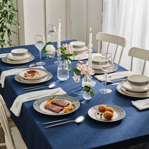 Karaca Cordoba 24-delige Serviesset voor 6 Personen, New Bone, Wit