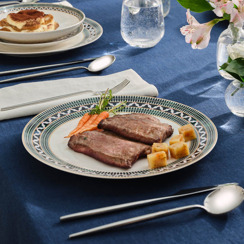 Karaca Cordoba 24-delige Serviesset voor 6 Personen, New Bone, Wit