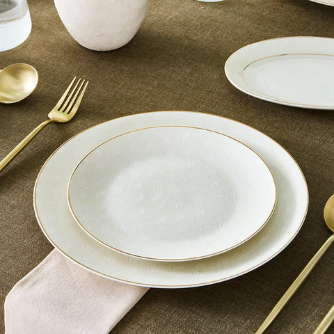 Karaca Elegance Bone Mandarin 53-delig tafelservice voor 12 personen Goud