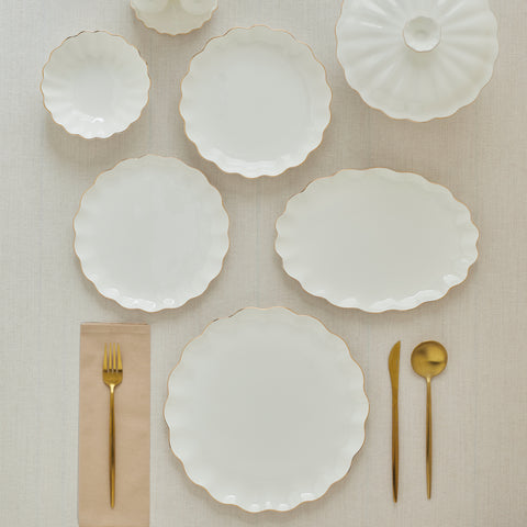Karaca Fine Pearl Extra Shell 55-delige 12-persoons servies set Goud