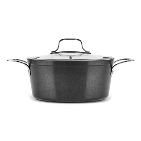 Karaca Biogranit Power-Inox Monet – 8-Piece Cookware Set Black
